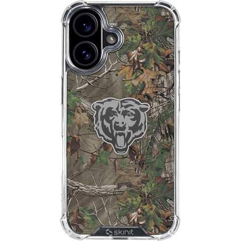 NFL Chicago Bears Realtree Xtra Green Camo iPhone 17 Clear Case