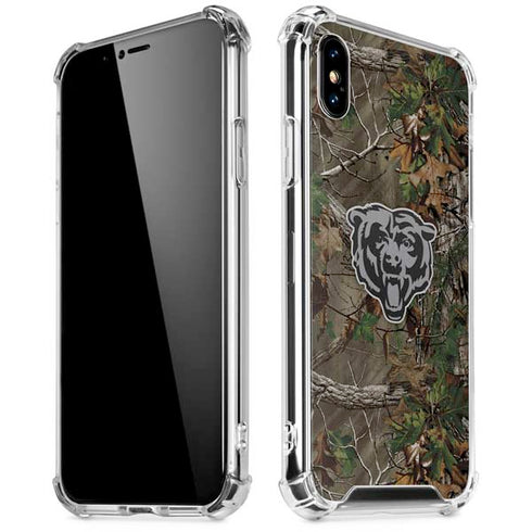 NFL Chicago Bears Realtree Xtra Green Camo iPhone X/XS Clear Case