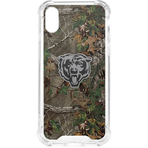 NFL Chicago Bears Realtree Xtra Green Camo iPhone XS Clear Case