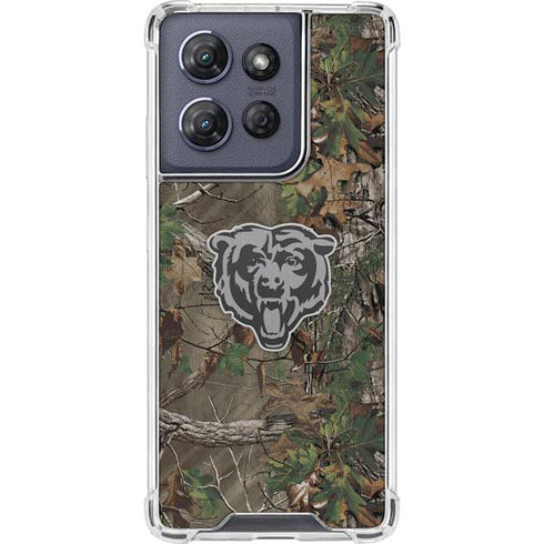 NFL Chicago Bears Realtree Xtra Green Camo Moto G Play 5G (2025) Clear Case