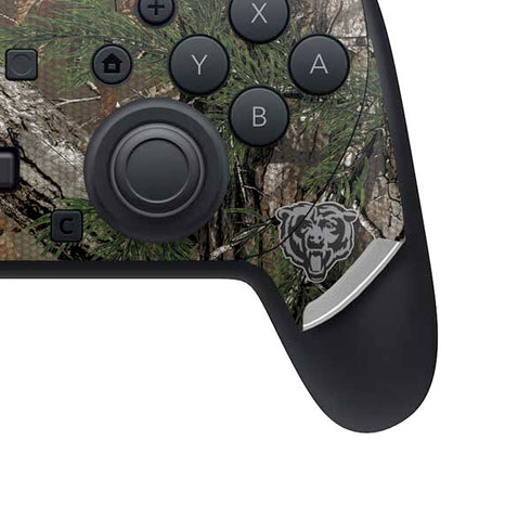 NFL Chicago Bears Realtree Xtra Green Camo Nintendo Switch 2 (2025) Pro Controller Skin