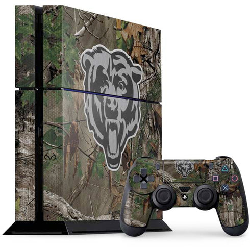 NFL Chicago Bears Realtree Xtra Green Camo PS4 Console and Controller Bundle Skin
