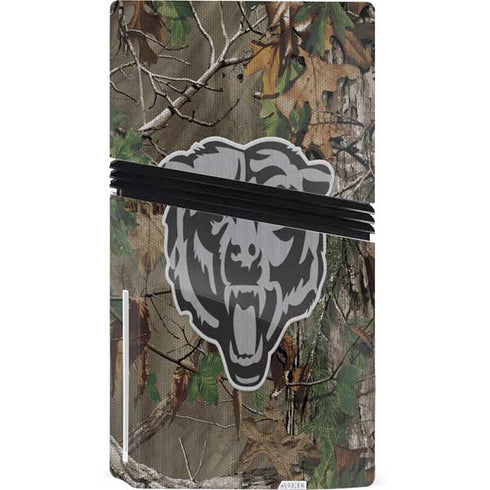 NFL Chicago Bears Realtree Xtra Green Camo PS5 Pro Disk Console Skin