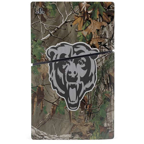 NFL Chicago Bears Realtree Xtra Green Camo PS5 Slim Digital Edition Console Skin