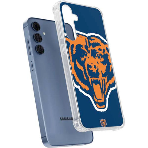 NFL Chicago Bears Retro Logo Galaxy A35 5G Clear Case