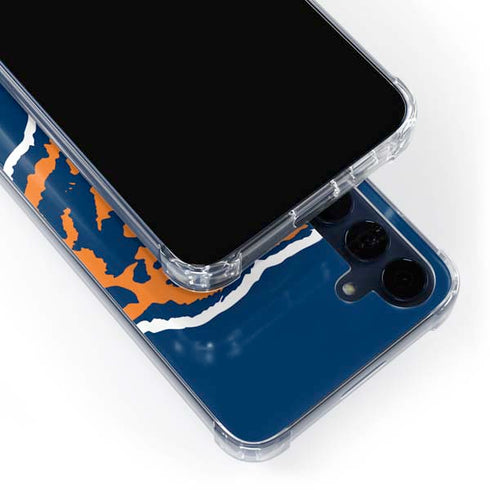 NFL Chicago Bears Retro Logo Galaxy A55 5G Clear Case