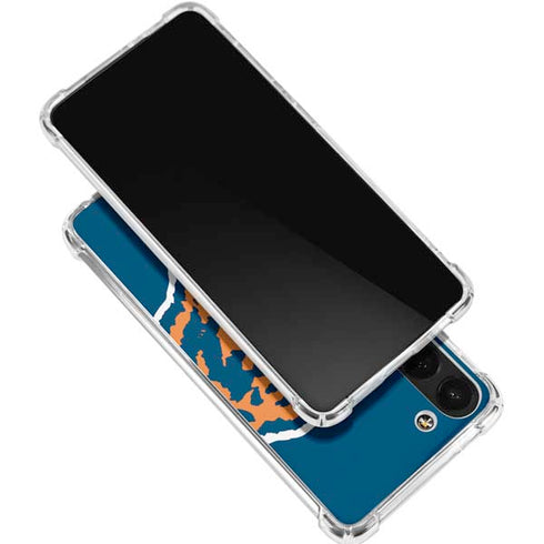 NFL Chicago Bears Retro Logo Galaxy S24 FE Clear Case