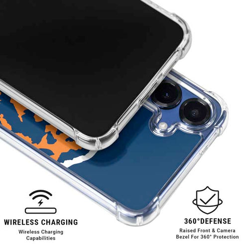 NFL Chicago Bears Retro Logo Galaxy S25 Plus Clear Case