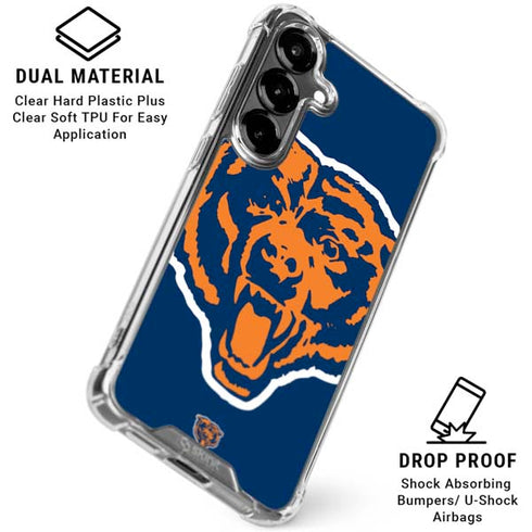 NFL Chicago Bears Retro Logo Galaxy S26 Clear Case