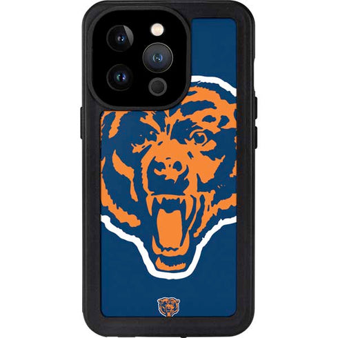 NFL Chicago Bears Retro Logo iPhone 15 Pro Waterproof Case