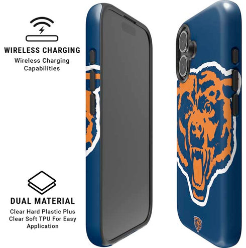 NFL Chicago Bears Retro Logo iPhone 16 Magsafe Impact Case