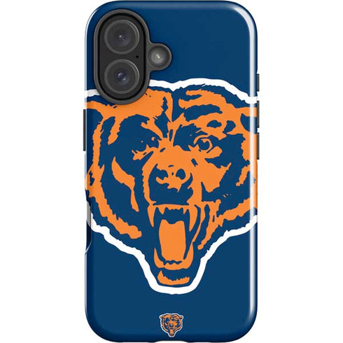 NFL Chicago Bears Retro Logo iPhone 16 Plus Impact Case