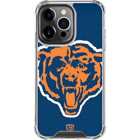 NFL Chicago Bears Retro Logo iPhone 16 Pro Clear Case