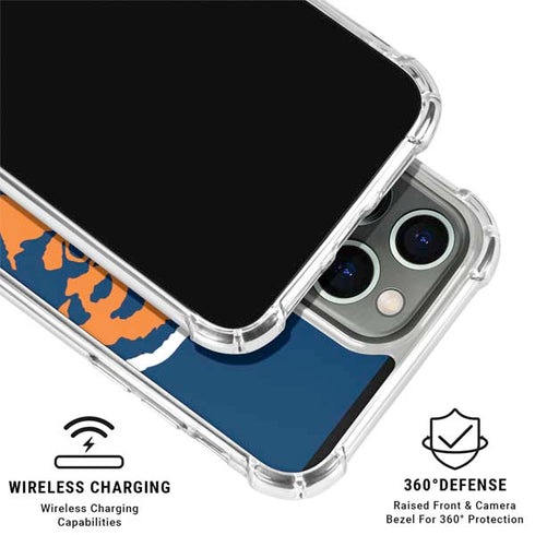 NFL Chicago Bears Retro Logo iPhone 16 Pro Clear Case