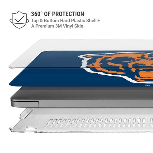 NFL Chicago Bears Retro Logo MacBook Pro 14in (2021-24) Case plus Skin