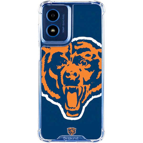 NFL Chicago Bears Retro Logo Moto G 5G (2024) Clear Case
