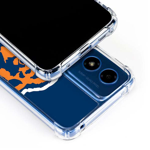 NFL Chicago Bears Retro Logo Moto G 5G (2024) Clear Case