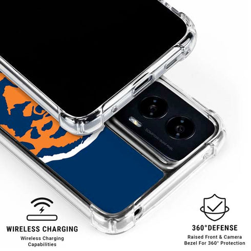 NFL Chicago Bears Retro Logo Moto G Power 5G (2024) Clear Case
