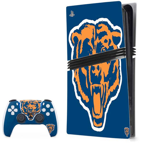 NFL Chicago Bears Retro Logo PlayStation PS5 Skins