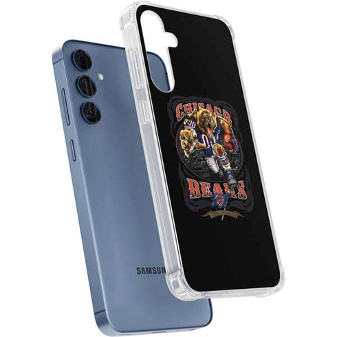 Liquid Blue NFL Chicago Bears Running Back Galaxy A55 5G Clear Case