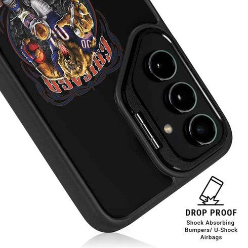 Liquid Blue NFL Chicago Bears Running Back Galaxy S24 FE Kickstand Case