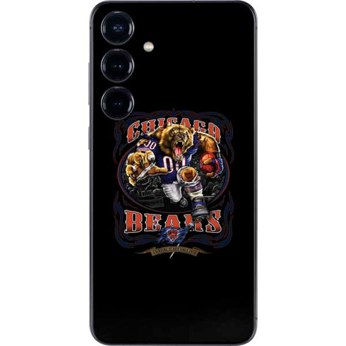 Liquid Blue NFL Chicago Bears Running Back Galaxy S25 Plus Skin