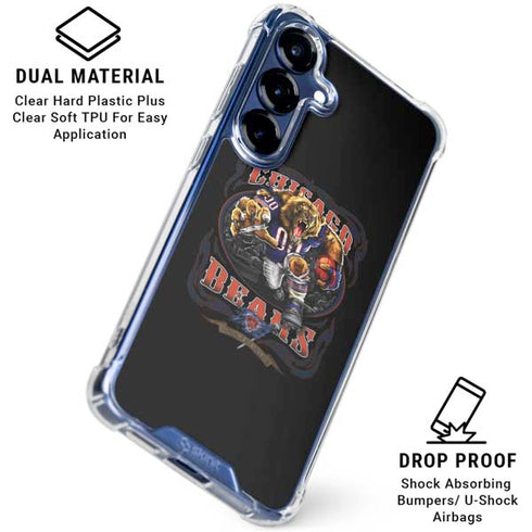 Liquid Blue NFL Chicago Bears Running Back Galaxy S25 Clear Case