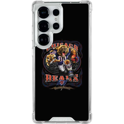 Liquid Blue NFL Chicago Bears Running Back Galaxy S25 Ultra Clear Case