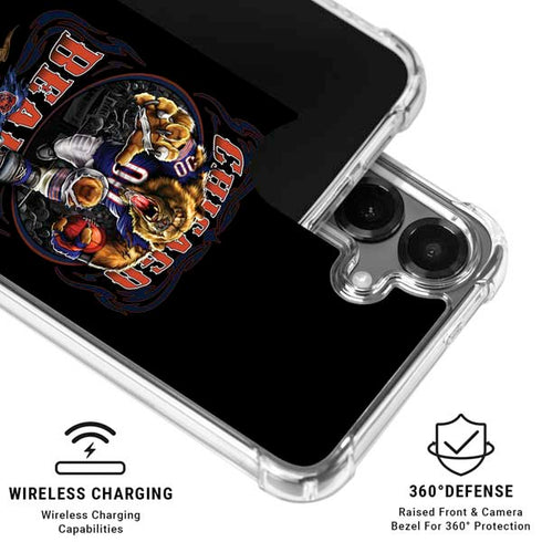 Liquid Blue NFL Chicago Bears Running Back Galaxy S26 Clear Case
