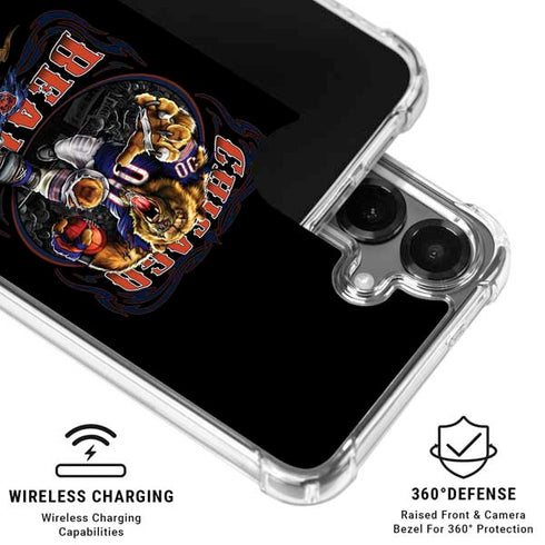 Liquid Blue NFL Chicago Bears Running Back Galaxy S26 Plus Clear Case