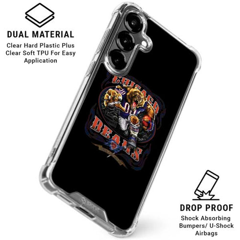 Liquid Blue NFL Chicago Bears Running Back Galaxy S26 Plus Clear Case
