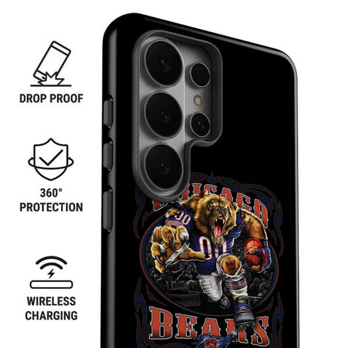 Liquid Blue NFL Chicago Bears Running Back Galaxy S26 Ultra Impact Case