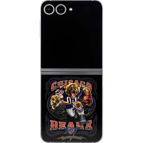 Liquid Blue NFL Chicago Bears Running Back Galaxy Z Flip6 Skin