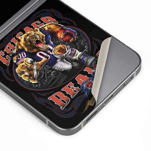 Liquid Blue NFL Chicago Bears Running Back Galaxy Z Flip6 Skin
