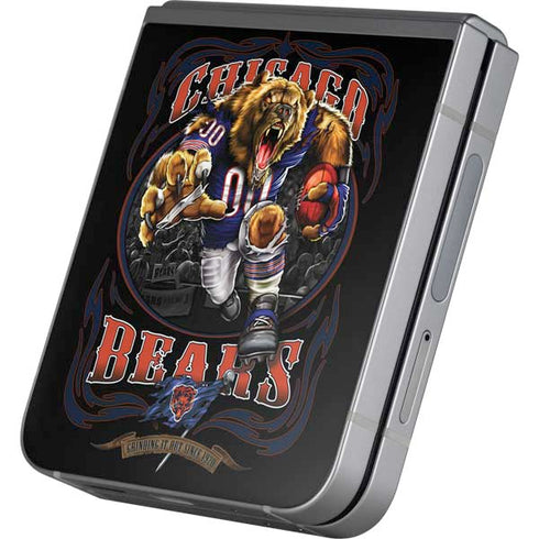 Liquid Blue NFL Chicago Bears Running Back Galaxy Z Flip6 Skin
