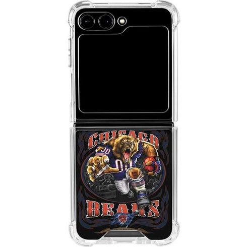 Liquid Blue NFL Chicago Bears Running Back Galaxy Z Flip6 Clear Case