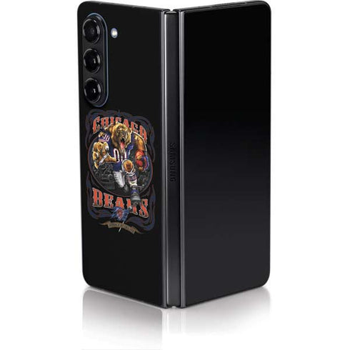 Liquid Blue NFL Chicago Bears Running Back Galaxy Z Fold5 5G Skin