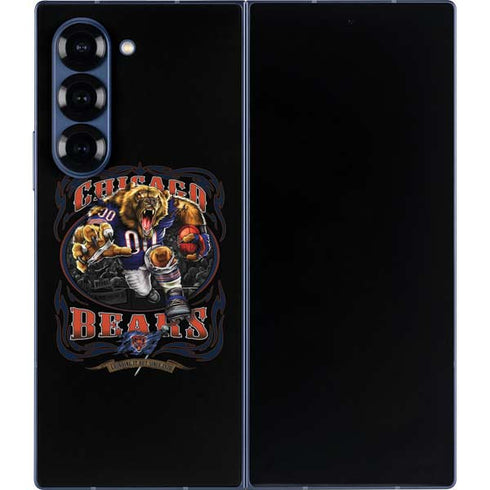 Liquid Blue NFL Chicago Bears Running Back Galaxy Z Fold6 Skin