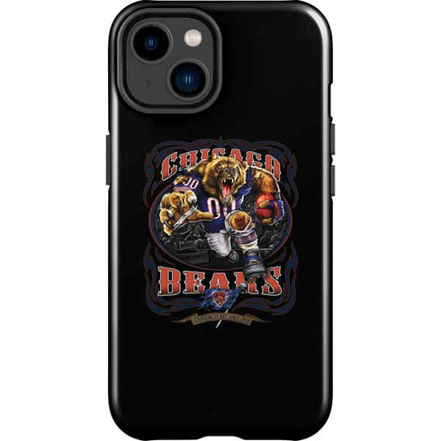 Liquid Blue NFL Chicago Bears Running Back iPhone 15 Impact Case