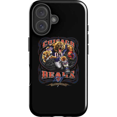 Liquid Blue NFL Chicago Bears Running Back iPhone 16 Impact Case