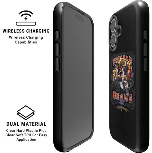 Liquid Blue NFL Chicago Bears Running Back iPhone 16 Magsafe Impact Case