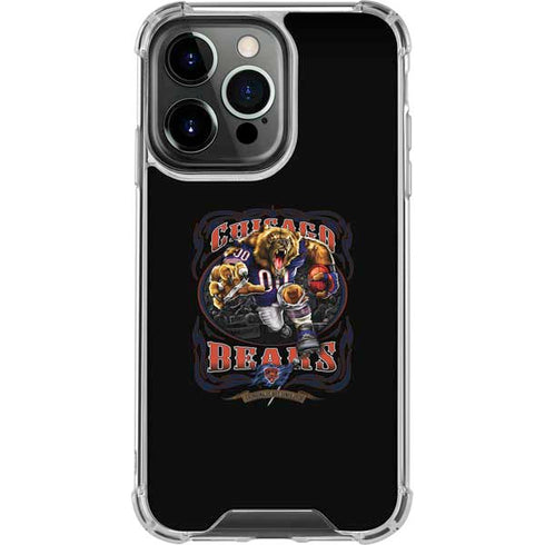 Liquid Blue NFL Chicago Bears Running Back iPhone 16 Pro Clear Case