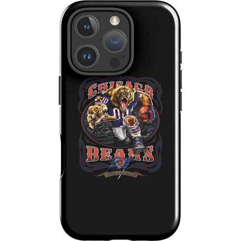 Liquid Blue NFL Chicago Bears Running Back iPhone 16 Pro Impact Case