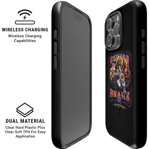 Liquid Blue NFL Chicago Bears Running Back iPhone 16 Pro Magsafe Impact Case