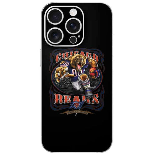 Liquid Blue NFL Chicago Bears Running Back iPhone 16 Pro Skin