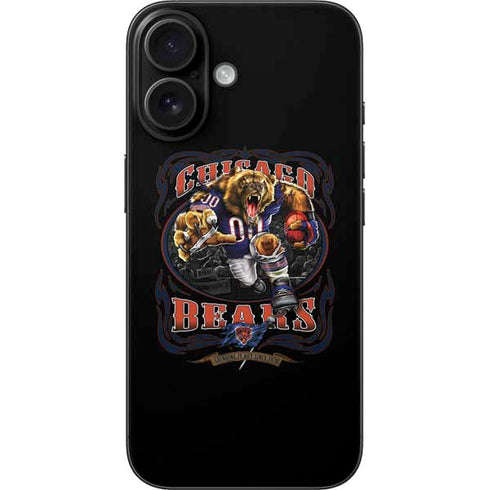 Liquid Blue NFL Chicago Bears Running Back iPhone 16 Skin