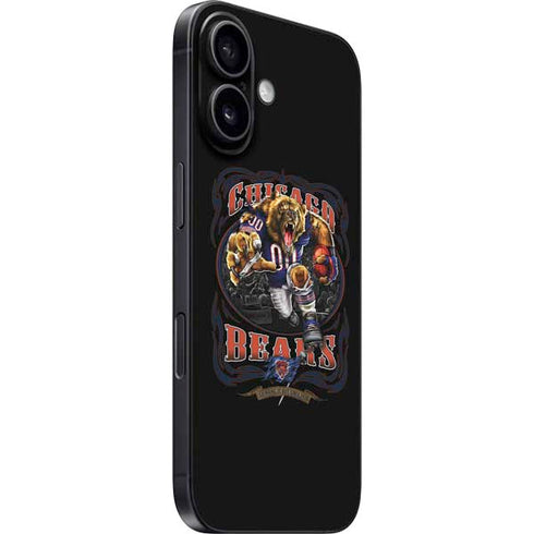 Liquid Blue NFL Chicago Bears Running Back iPhone 16 Skin