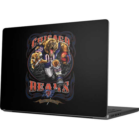 Liquid Blue NFL Chicago Bears Running Back Apple MacBook Pro 14-inch Skin