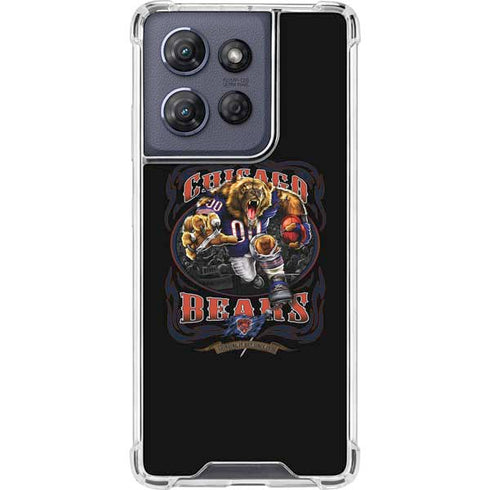 Liquid Blue NFL Chicago Bears Running Back Moto G Play 5G (2025) Clear Case