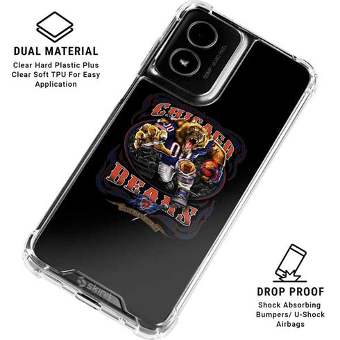 Liquid Blue NFL Chicago Bears Running Back Moto G Power 5G (2024) Clear Case